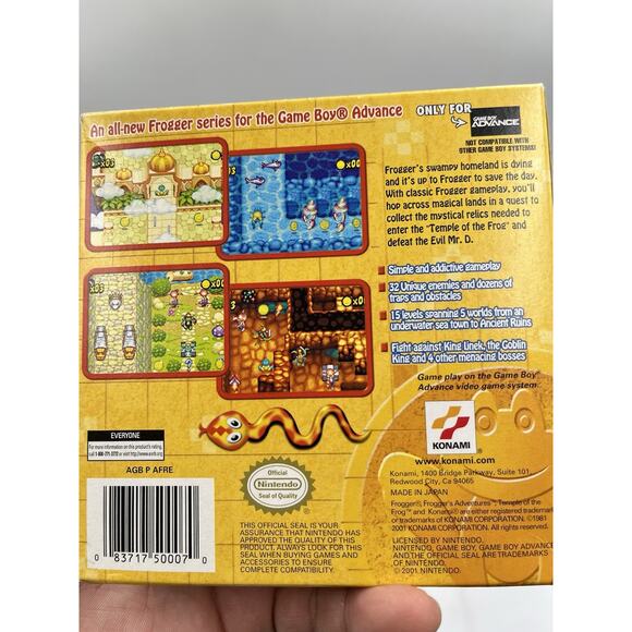 Frogger's Adventures: Temple Of The Frog (Nintendo Game Boy Advance) Complete - Picture 12 of 14